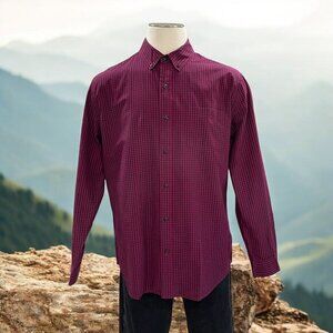 Hawker Rye Mens XL Gingham Check Button-Down Plaid Shirt Classic‎ Casual Stylish